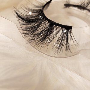 Rhinestones faux mink lashes